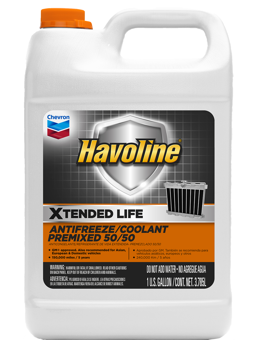 Havoline Xtended Life Antifreeze/Coolant Pre-mix 50/50